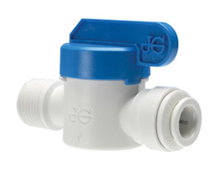 (image for) John Guest PPSV010822W Ball Valve 1/4" MPT x 1/4" Guest - Click Image to Close